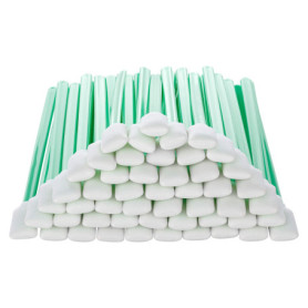 Lot de 50 bâtonnets de nettoyage en mousse antistatique pour têtes d'impression, claviers ou caméras