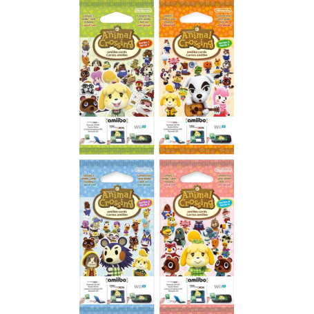 Nintendo Animal Crossing Amiibo Cartes – Série 1–4 – Lot de 4 – 12 cartes au total