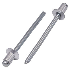 SKIR'CO (500 pièces) Rivets aveugles en aluminium à tête fraisée 4,0 x 6 mm, mandrin en acier, rivets pop
