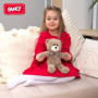FANCY Peluche Petit Ours Brun 30 сm, Nounours pour Enfants et Adultes, Ours Brun Peluche pour Bébé 0+ - Cadeau Naissance Fille e