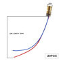 20PCS 5V 650nm Moins de 5mW Laser à Point Rouge Tube Laser à Diode Laser Rouge avec Diamètre Extérieur de la Tête 6mm pour Instr