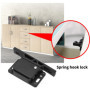 EMSea Lot de 2 verrous de porte d'armoire avec 8 vis - Verrous de tiroir - Accessoires pour armoires, portes coulissantes, maiso