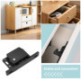 EMSea Lot de 2 verrous de porte d'armoire avec 8 vis - Verrous de tiroir - Accessoires pour armoires, portes coulissantes, maiso