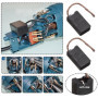 YINETTECH 2 Paires Balais de Charbon avec Arrêt Automatique 7x12x20mm Outil Électrique Meuleuse d'angle Moteur Balais de Charbon