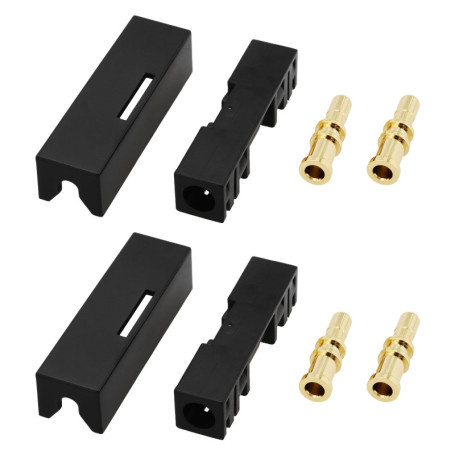 YINETTECH Lot de 2 connecteurs de câble fibre optique pour réparation 61136906535 Compatible avec BMW, Mercedes, Audi Noir