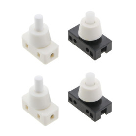 VGOL 4pcs 250V 10A Interrupteur à Bouton-poussoir Miniature Interrupteur à Bouton-poussoir Bouton-poussoir de Commande Marche/ar