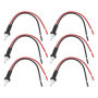VGOL 6 Pièces T10 Prise Mâle Connecteur Fil étendu Adaptateur Prise Supports Assemblage pour Faisceau de Câblage 194 168 W-5 W p