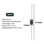 VGOL Lot de 50 Diodes de Redressement à Barrière Schottky SR3200 (S3200) DO-201 200 V 3 A 57,4 X 4,9mm Diode de Redressement à H