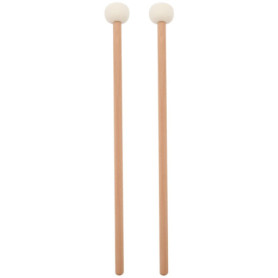 Niejgay 2 PièCes SéRies avec la Double TêTe Tambour Cymbale Gong les Bâtons de Marteau Souple Maillet les de Maillets le Marteau