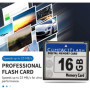Gokelomg Professional Carte mémoire flash compacte 16 Go (Whiteandblue)