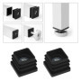 eMagTech 10 Pièces 20x20mm M8 Roulettes Réglables Carrées écrous Bouchons de Tuyau Embouts de Tuyau en Plastique pour Chaises de
