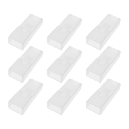eMagTech 50x Cosses de Câble de 6,3 Mm Coque de Protection Couvercle Isolant pour Cosses de Câble de 6,3 Mm avec Languette Blanc