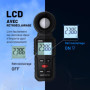 Mcbazel Digital Luxmètre Numérique, Mesure des Lumières avec 0.1-200,000 Lux, Posemètre Numérique Portable Ambiante Portée Jusqu