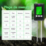 Wigearss Testeur de pH du Sol 6 en 1, Testeur pour Humidité/Fertilité/pH/Température/Lumière/Humidité Ambiante
