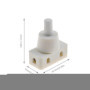 ECSiNG 4x Interrupteur à Bouton-poussoir Marche/Arrêt Pressostat Encastré avec Fil et Capuchon à Vis 220V ~ 60HZ 10A pour Lampe 