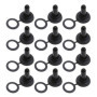 ECSiNG 12pcs Interrupteur à Bascule Capuchons en Caoutchouc pour 12mm pour Bateaux Équipement Véhicules Tout-terrain Étanche Int