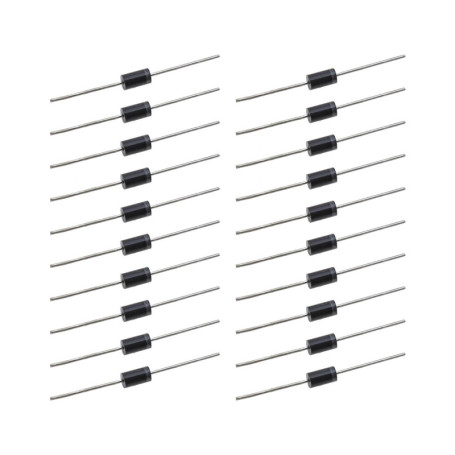 ECSiNG 20x Diode de Redressement SR5100 5A 100V Diode de Panneau Solaire à Faible Fuite Inverse Haute Efficacité pour Télévision