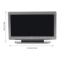 ECSiNG Mini Télévision pour Maison de Poupée Miniature TV 1:12 Échelle en Plastique Simulation TV avec Télécommande Mini Meubles