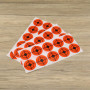 ECSiNG 250pcs 5cm Autocollants de Cibles de Tir Cibles Ronds Auto-adhésifs Autocollant en Papier pour Tir à l'arc Tir Sportif, P