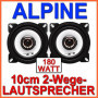 Alpine SXE 1025 S Hauts Parleurs Auto