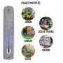 Grand thermomètre extérieur – 380 mm thermomètre de jardin extérieur pour une utilisation dans le jardin, serre, patio, terrasse
