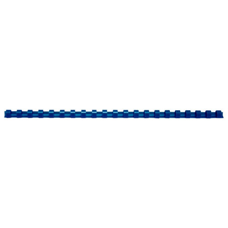 Anneaux de reliure plastique A4 bleu 10mm boîte de 100