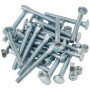 Merriway Boulons et écrous de carrosserie M8 x 75 mm, 25 pièces, zingués