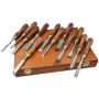 Faithfull Wood Carving Chisel Set of 12 in Presentation Case