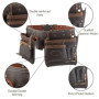 Rolson 68851 Ceinture à outils professionnelle tannée à l'huile pour constructeur, couvreur, charpentier