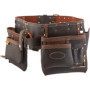 Rolson 68851 Ceinture à outils professionnelle tannée à l'huile pour constructeur, couvreur, charpentier