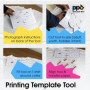 PPD Combo 70xA4 Papier Transfert Tee-Shirt, 50 Feuilles pour Textiles Blancs/Clairs et 20 pour Noirs/Foncés, Personnalisé, Jet d