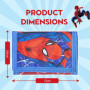 Marvel Portefeuille Spiderman pour garçons et filles avec porte-cartes à trois volets, fente pour carte d'identité avec fermetur