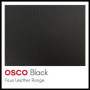 Osco Porte-lettres en similicuir - noir