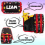 Pokémon - Trousse à crayons personnalisée pour enfants - Rouge et durable, Rouge