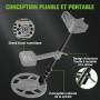 Detecteur de Metaux pour Adultes et Enfants, DéTecteur de MéTaux Professionnel Tout Terrain, 5 Modes de DéTection, Bobine éTanch