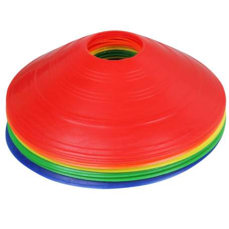 TRIXES 20 Articles Lot de Cônes Marquage Multicolores Légers Souples Football Sports Entraînement