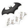 SKS Distribution® Emblème 3D Noir en Acier Inoxydable Chauve-Souris Batman pour Voiture.