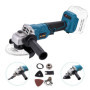KATSU FIT-BAT 21V Meuleuse d'Angle sans Fil Brushless 115mm 125mm Moteur sans Balais avec Kits d'Accessoires Multi-outils Oscill