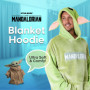 Disney The Mandalorian Sweats à Capuche Homme Baby Yoda, Pull Plaid Oversize en Polaire (Vert)