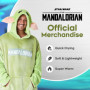 Disney The Mandalorian Sweats à Capuche Homme Baby Yoda, Pull Plaid Oversize en Polaire (Vert)