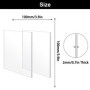 SUNSK Feuille Acrylique Transparent Panneau Acrylique 100 x 100 mm Feuilles de Plexiglas pour Remplacement de la Vitre du Cadre 