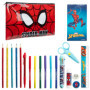 Marvel Spiderman Trousse Scolaire et Kit Papeterie Garcon avec Fournitures Scolaires Incluse, Cadeau pour Enfant