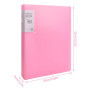 Cozlly Reliure Protège-Documents A4 pour 60 feuilles, Classeur avec Pochette Transparente, Livre D'affichage A4 PP, Dossier de P