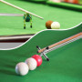Granvoo Bâton Pont de Queue de Billard Rétractable, avec 3 Pièces Tête de Pont Amovible (Haut + Bas + croisé) Accessoire Queue d