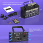 BrightWish Jeux de Lumière DJ Professionnel RGB avec Effets Stroboscopiques et Laser, Télécommande IR, Éclairage de Scène pour S