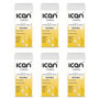 ICAN London Lot de 6 cartouches de cire à rouler - Cire naturelle - 100 ml