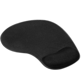 TRIXES Coussin de Confort en Caoutchouc Noir Poignet Gel Reste Soutien Souris Tapis Souris