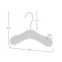 Hangerworld Lot de 12 Cintres en Bois Blanc pour Bébés - 25 cm