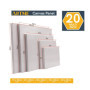 Artme Panneaux en toile/Panneaux 20pk - 15x20,20x20,30x30,24x30,30x40cm Tailles assorties / 280GSM / 100% Coton/Blank/Triple app