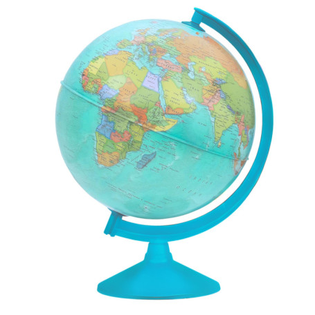 TOPGLOBE Globe scolaire de 30 cm - Carte en allemand - Éducation du globe terrestre rotatif - Éducatif/géographique - École, mai